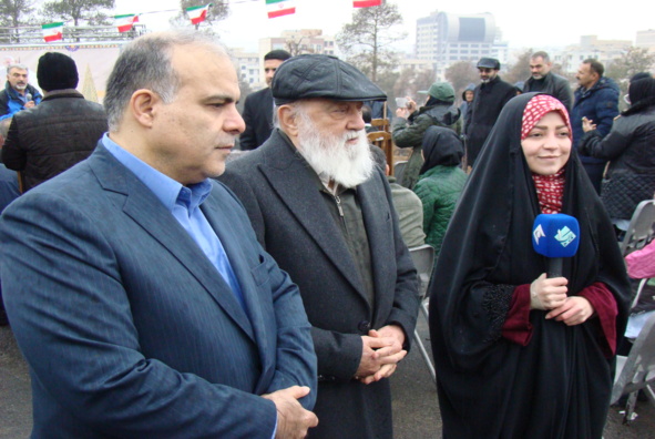 مراسم نهالکاری روز پدر در پارک سرخه حصار تهران (پخش از اخبار شبکه تهران)
