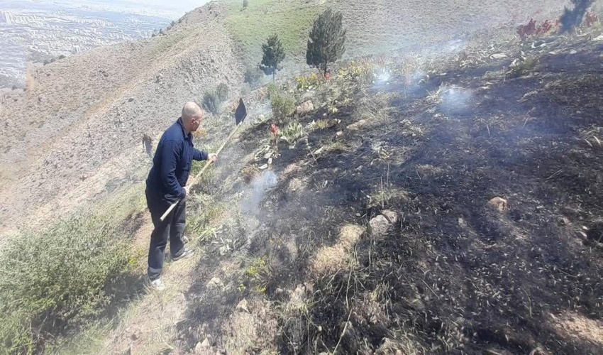 مهار آتش‌سوزی ۶ هکتاری مراتع رحمان‌آباد شمیرانات با تلاش نیروهای حفاظتی منابع طبیعی و محیط زیست