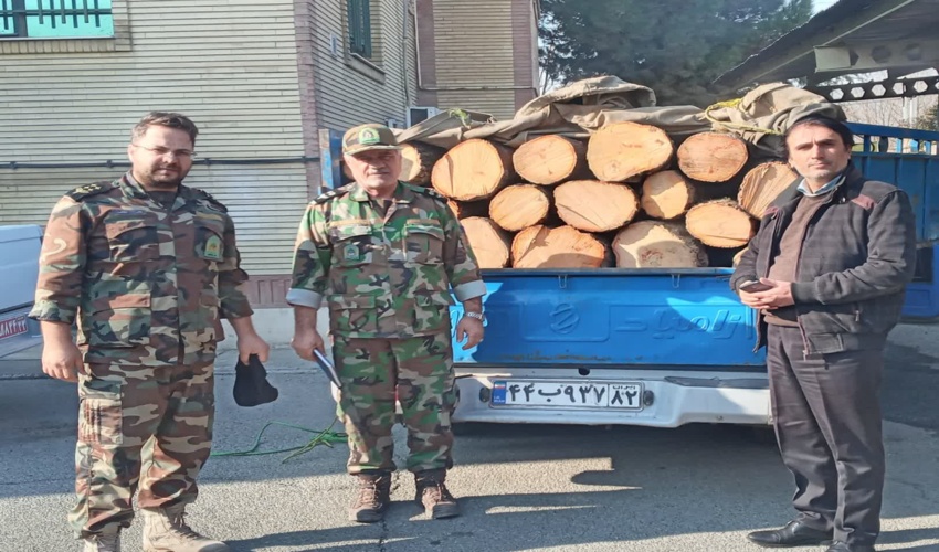 قاچاقچیان چوب در دام حافظان منابع طبیعی