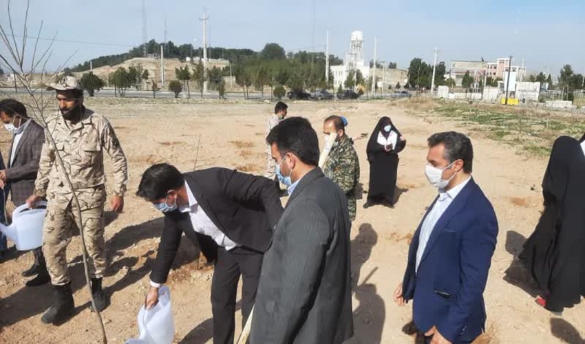 برگزاری مراسم نهالکاری در محل ناحیه مقاومت سپاه پاسداران پیشوا