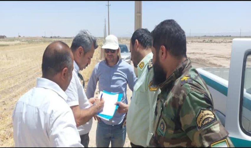 رفع تصرف بیش از یک هکتار از اراضی ملی شهرستان ورامین