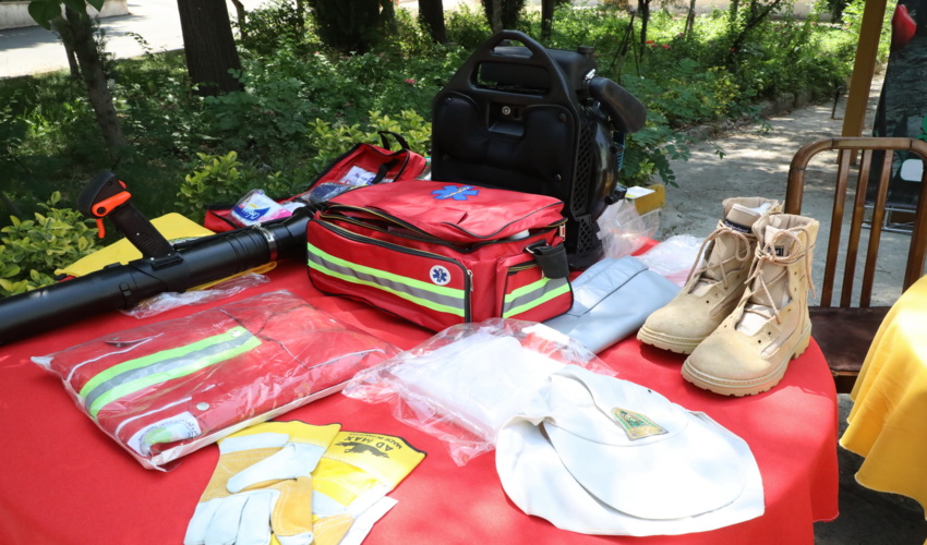 تجهیز یگان‌های حفاظت به  ادوات اطفاء حریق