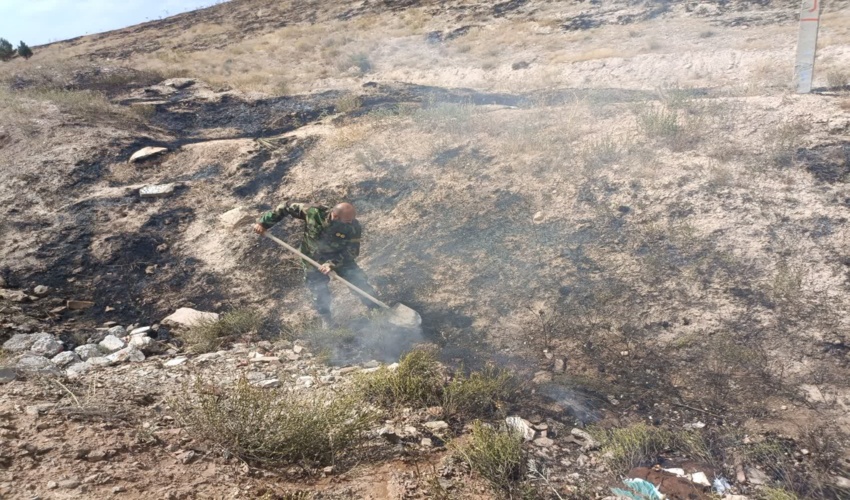 اطفا حریق در پلاک تلو شهرستان شمیرانات