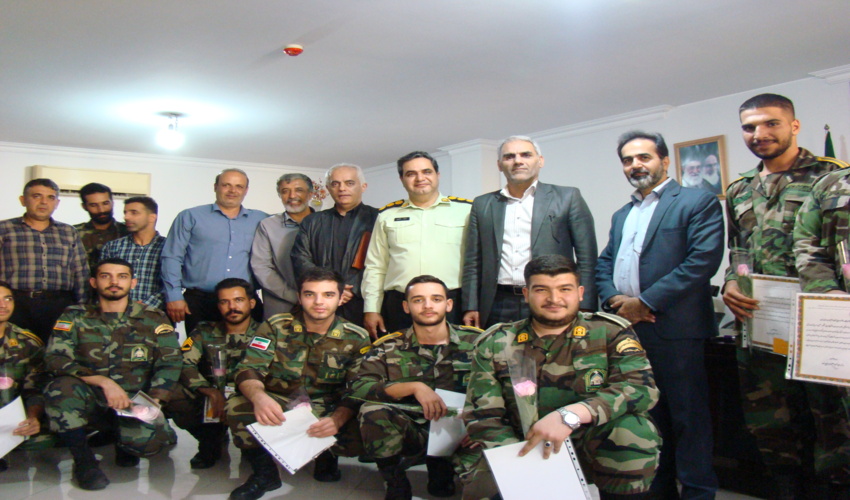  تقدیر مدیر کل منابع طبیعی و آبخیزداری استان تهران  از زحمات سربازان یگان حفاظت   