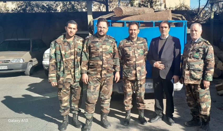 کشف و ضبط 1500 کیلو گرم چوب قاچاق در شهرستان شهریار